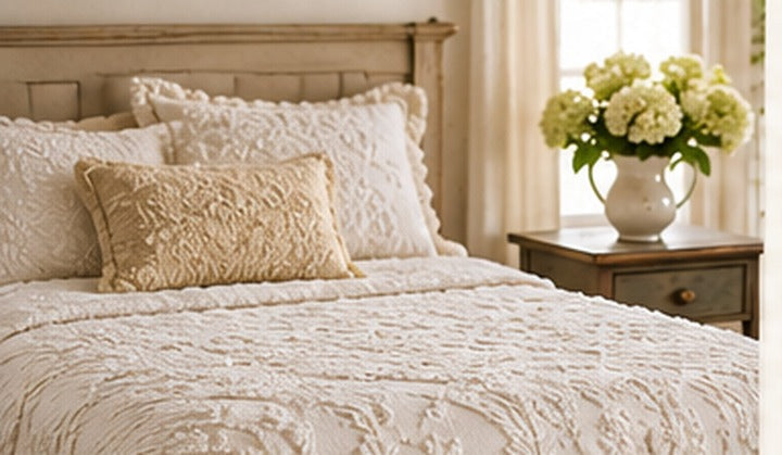 Vintage candlewick bedspread