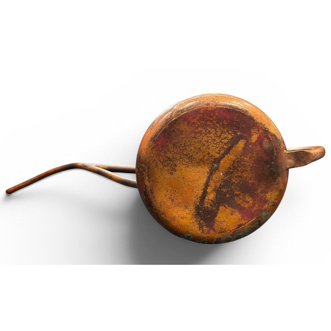 Handmade Antique Copper Watering Can, Primitive Garden Watering Can