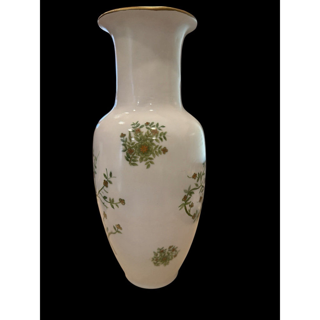 Vintage Schmid Design Folio Porcelain Floral Vase Japan 12.25 Inch