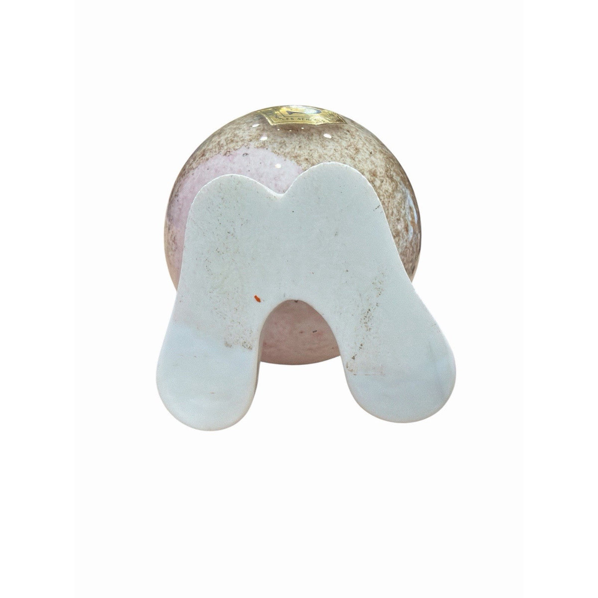 Vintage Italian Art Glass Clown Figurine Pink Blue Original Serouya Label 9.5"