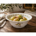 Syracuse China Temple Bells Vegetable Serving Bowl Floral Gold Trim 8.5" – main view