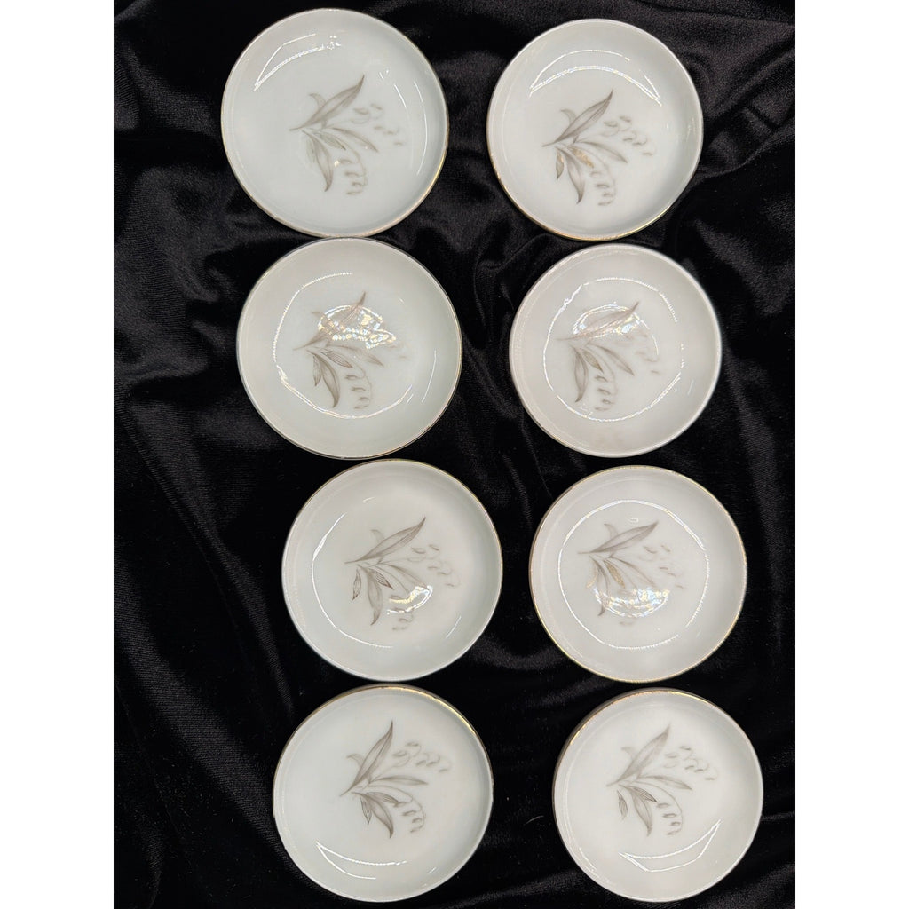Vintage Kaysons Golden Rhapsody Butter Pats Set of 8 Japan Fine China 1961