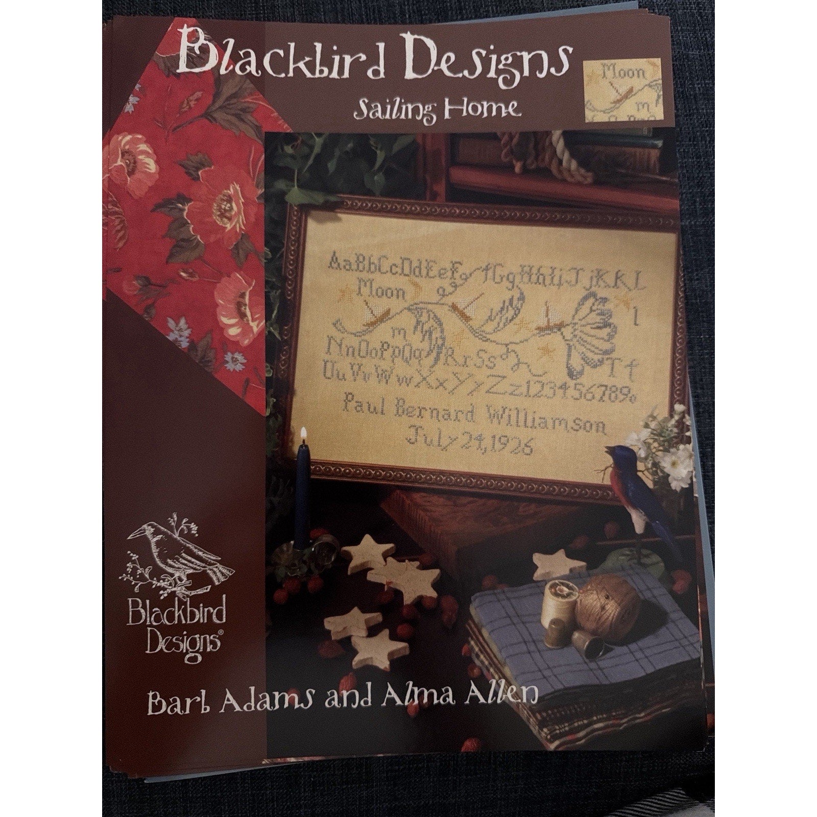 Blackbird Designs Sailing Home Sampler Pattern Book OOP