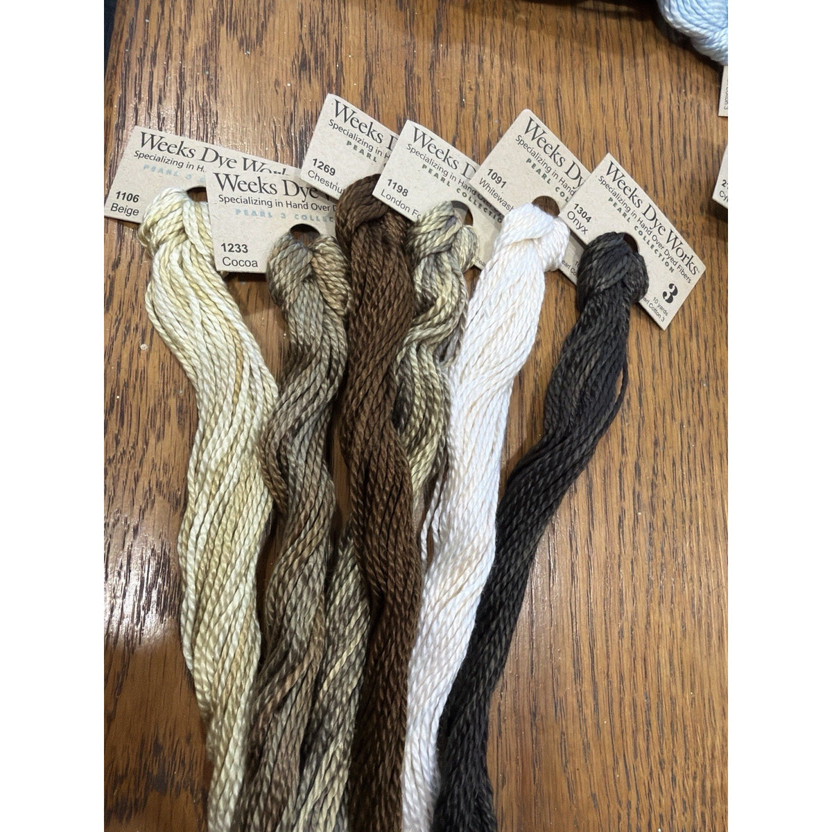 Quiet Hearth Pearl #3 Collection Weeks Dye Works Set of 6 Neutral Colors