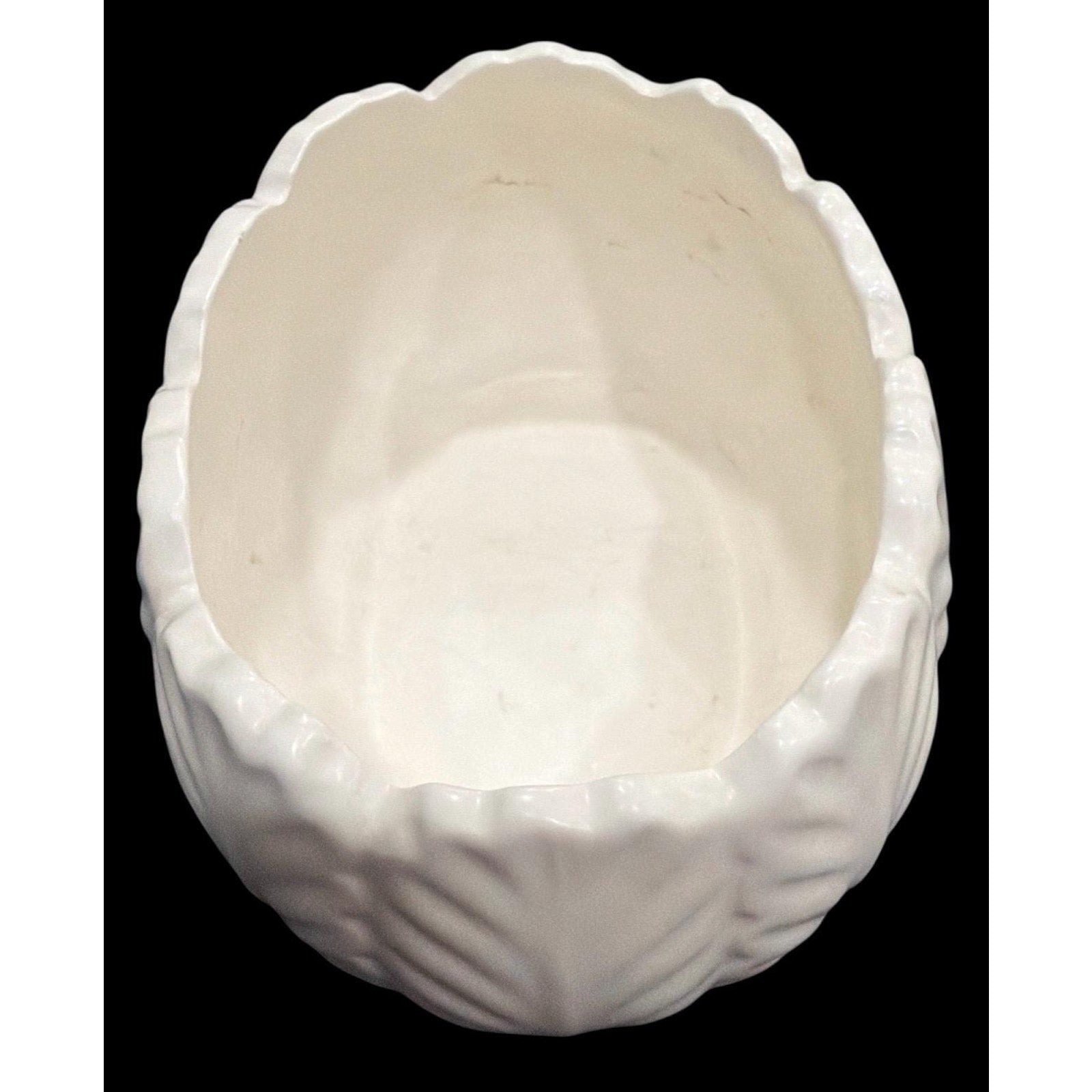 Vintage White Ceramic Planter Napco Japan Cottagecore Farmhouse Decor