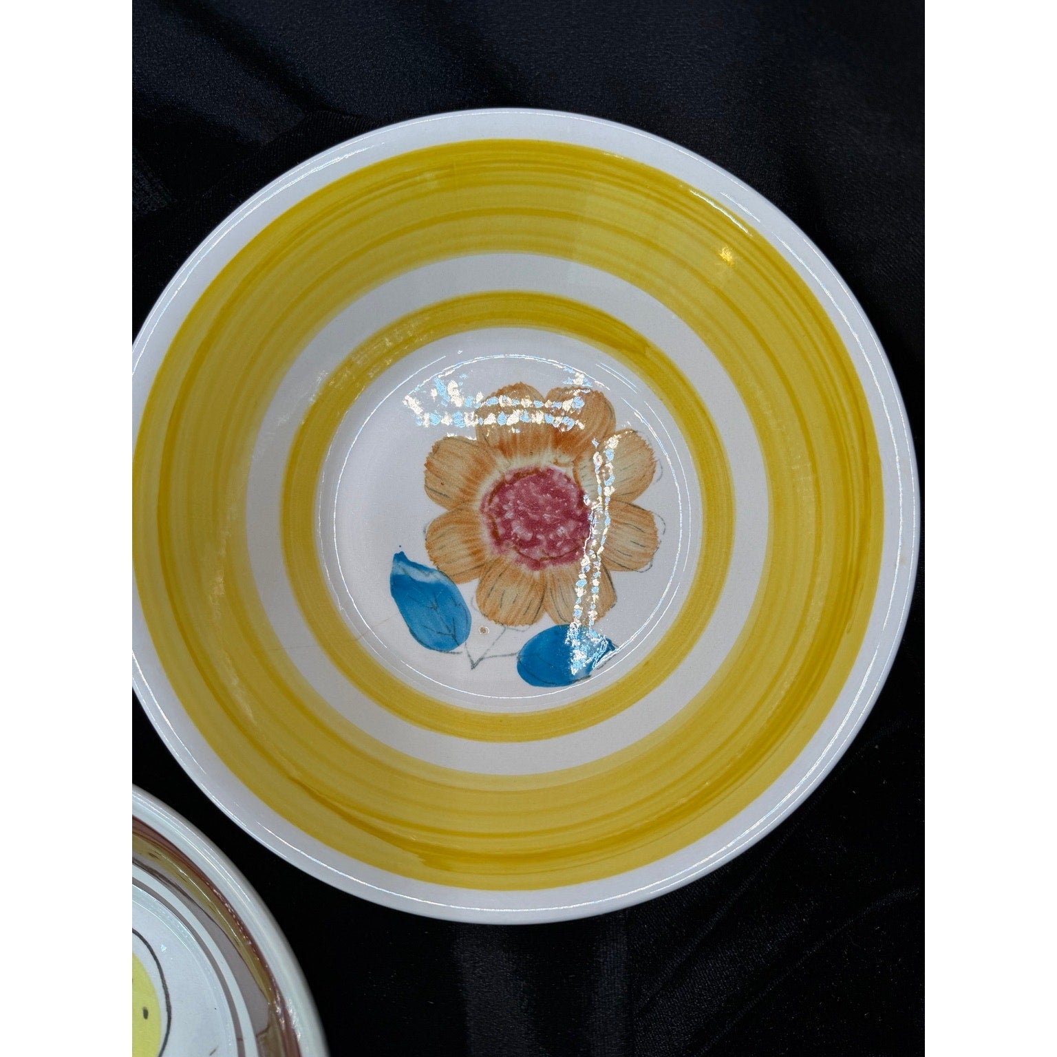 Vintage Norleans Hand Painted Ironstone Bowls Set of 3 Japan Korea Floral