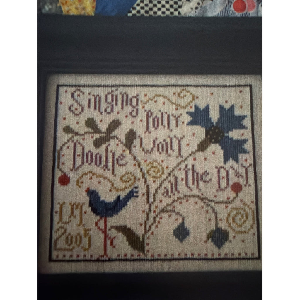La-D-Da Polly Wolly Doodle Cross Stitch Pattern Bird NOS