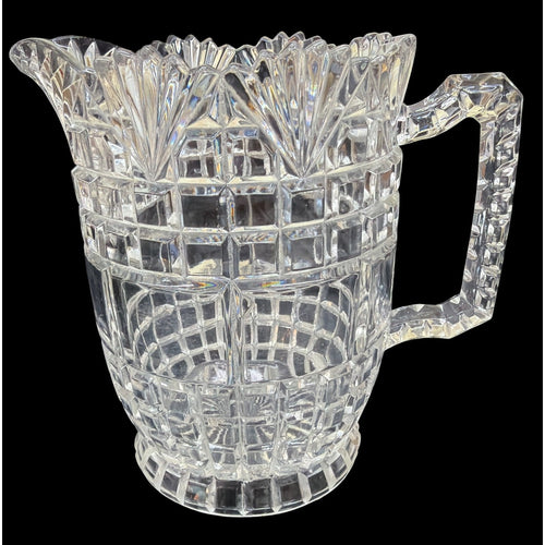 Antique EAPG Block & Fan Glass Pitcher Richards & Hartley Fanchon 1888 – additional view 2