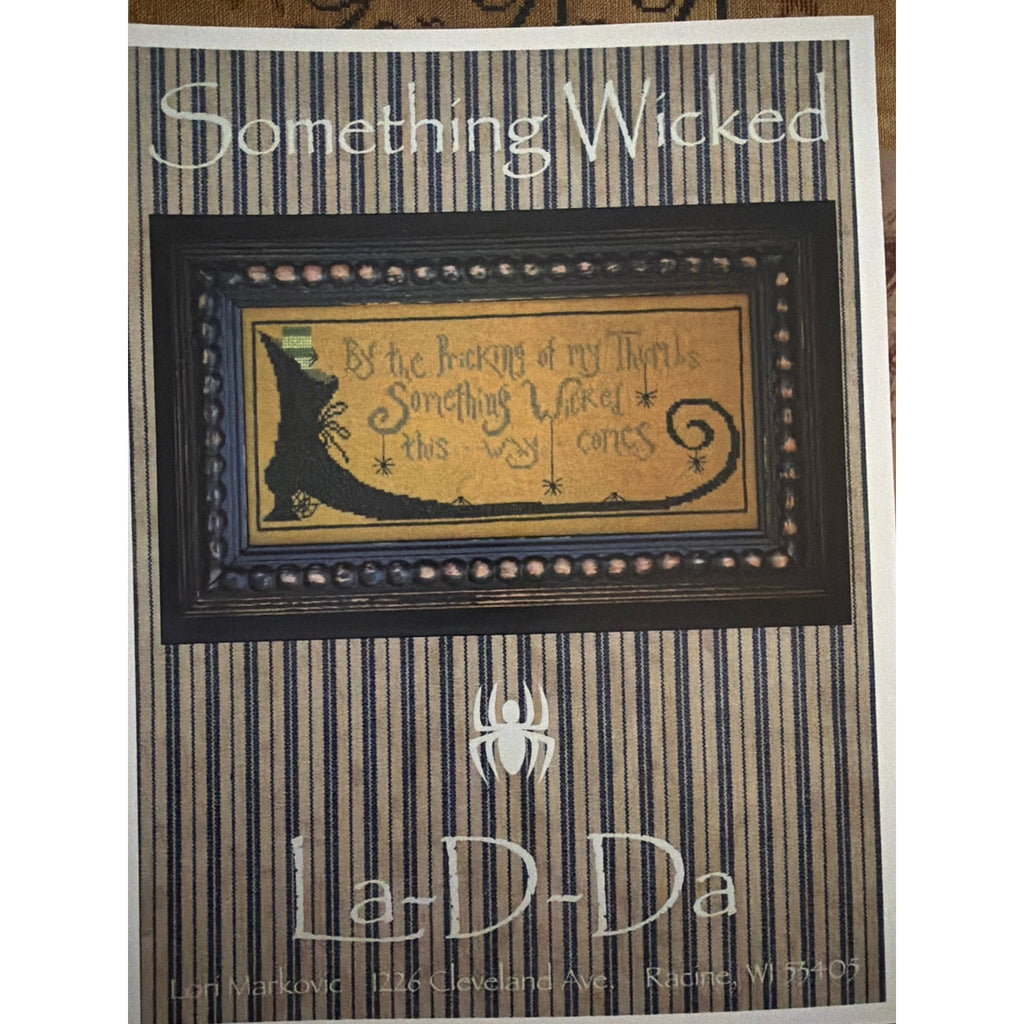 La-D-Da Something Wicked Cross Stitch Halloween Cat NOS