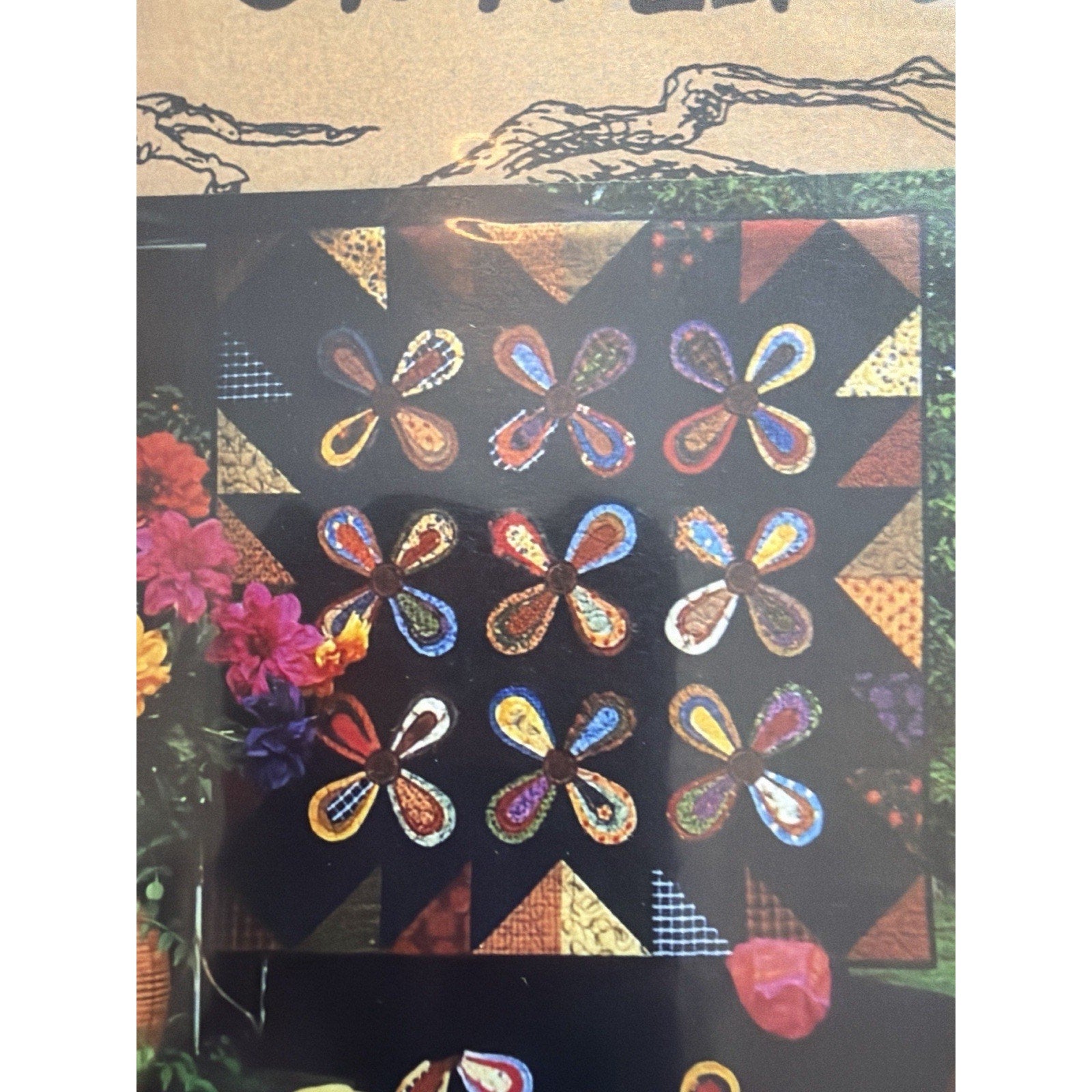 Out on a Limb #156 Flower Power Quilt & Sweatshirt Pattern