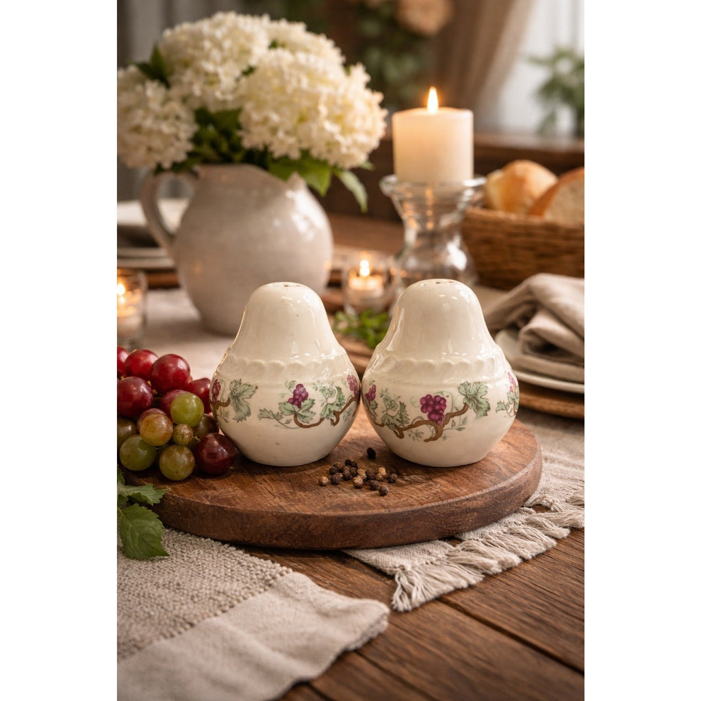 Vintage Harker Grape Salt and Pepper Shakers Vintage Collection Pair