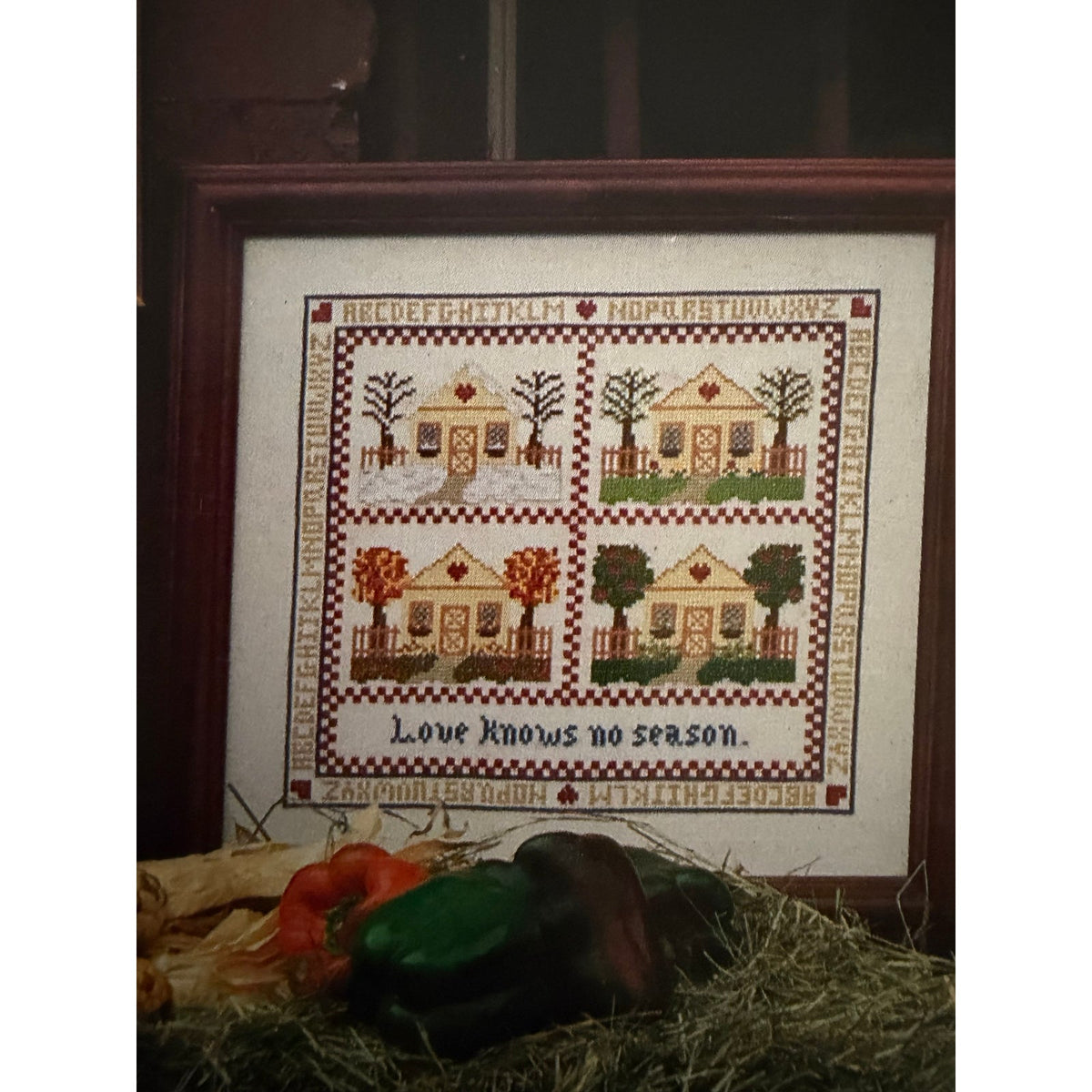 Just CrossStitch Sept Oct 1985 Magazine Fall Autumn Samplers NOS Unused