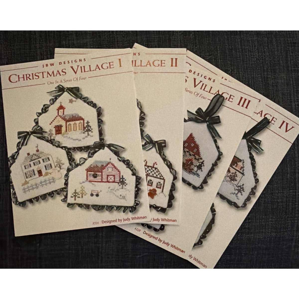 JBW christmas village cross stitch patterns complete 4