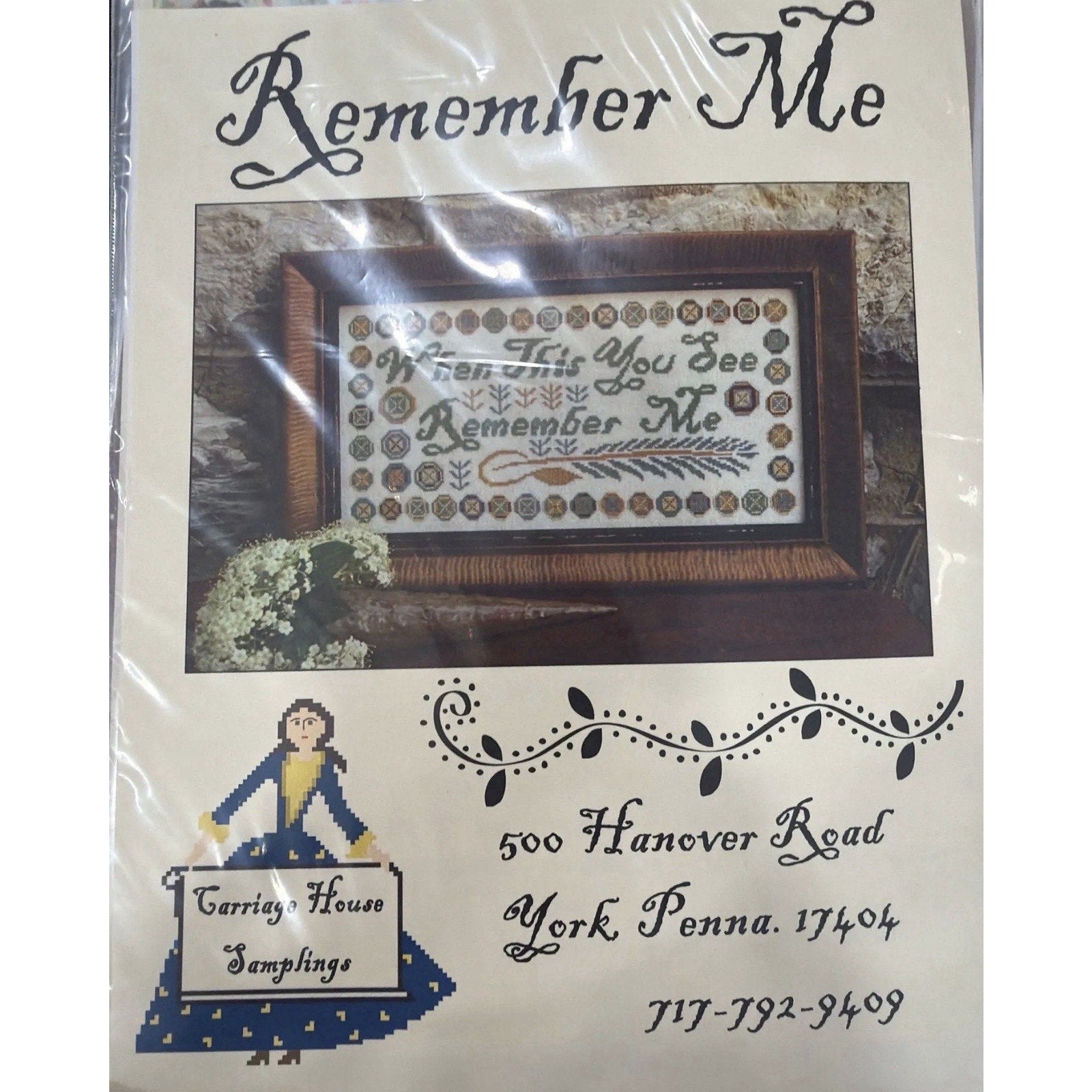 Remember Me by Carriage House Samplings cross stitch pattern