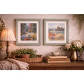 Vintage Alex Stefani Landscape Prints: Blue Woods, Golden Moments (Set of 2)