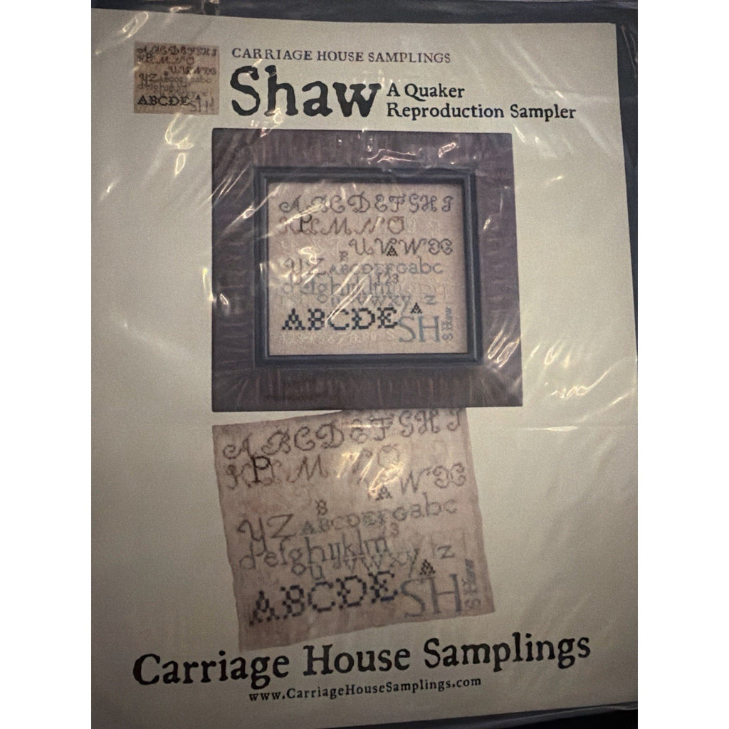 Carriage House Samplings Shaw Quaker Reproduction Sampler Pattern
