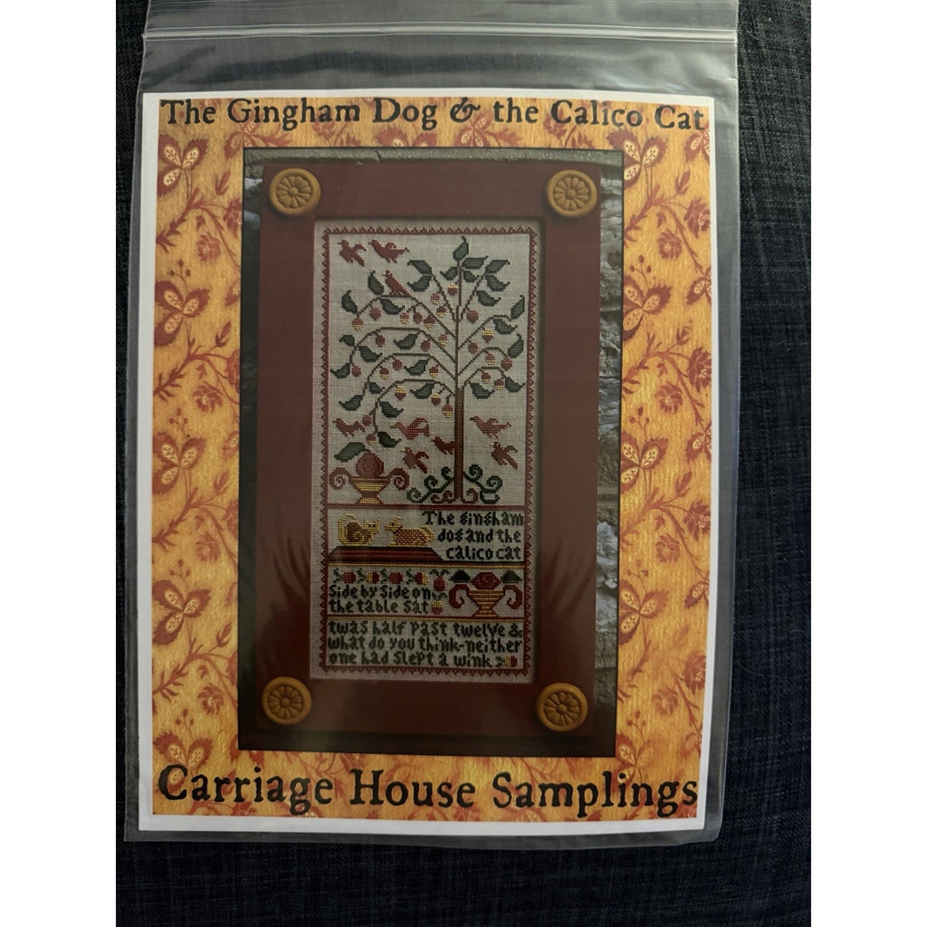 Carriage House SamplingsGingham Dog & the Calico Cat Cross Stitch Pattern