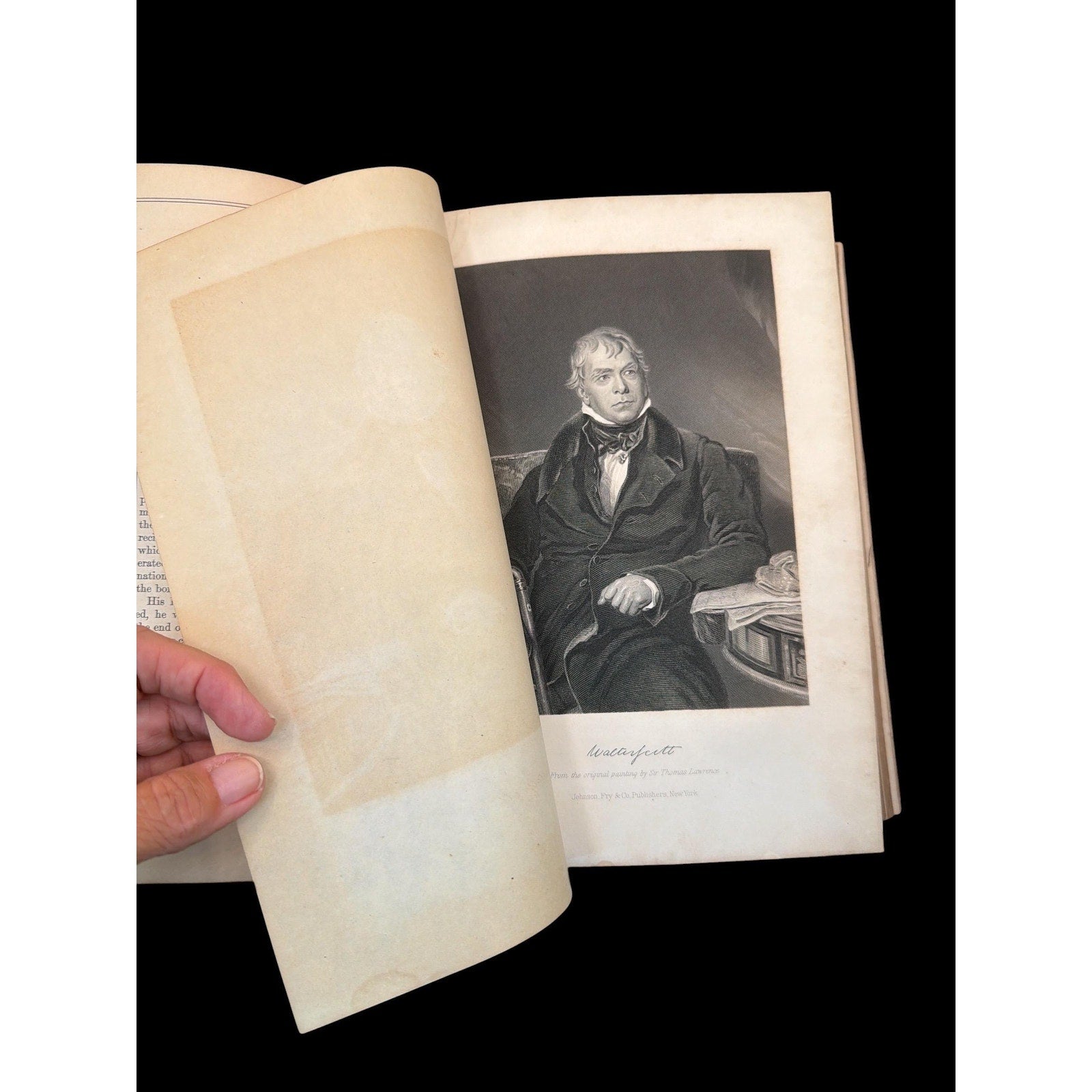 Antique 1873 Portrait Gallery Book: Eminent Men & Women, Steel Engravings Volume I