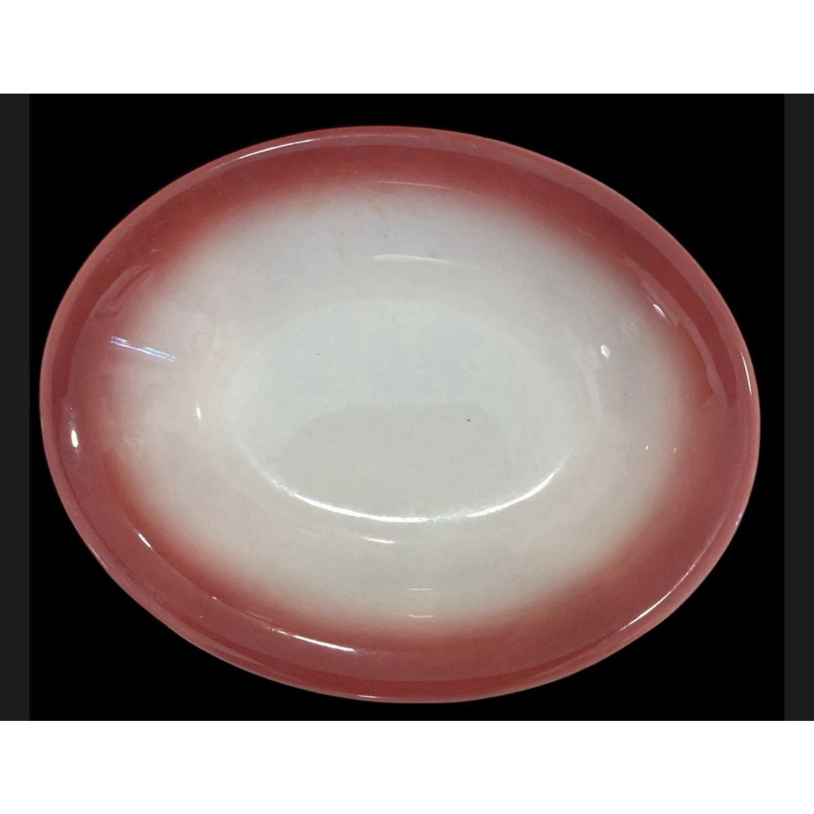 Vintage Jackson China Cranberry Ironstone Style Restaurant Ware Oval Dish