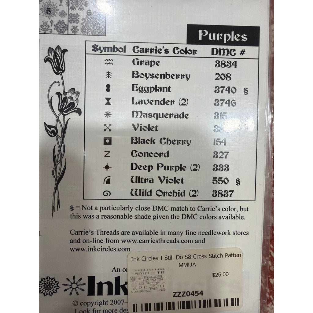 Ink Circles I Still Do Cross Stitch Pattern Never Opened