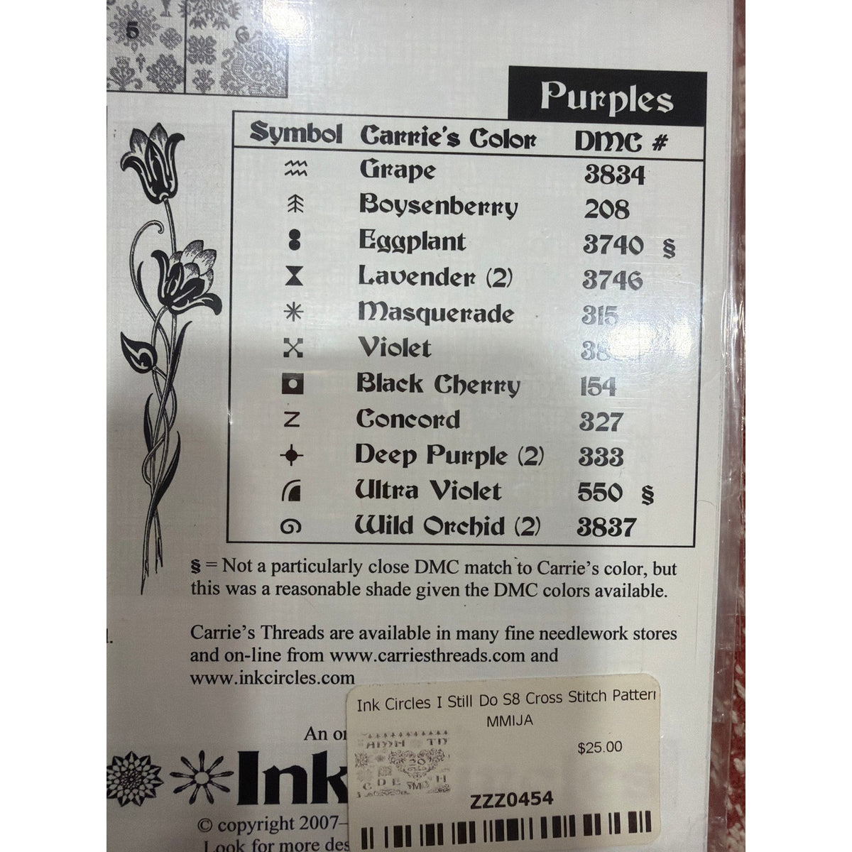 Ink Circles I Still Do Cross Stitch Pattern Never Opened