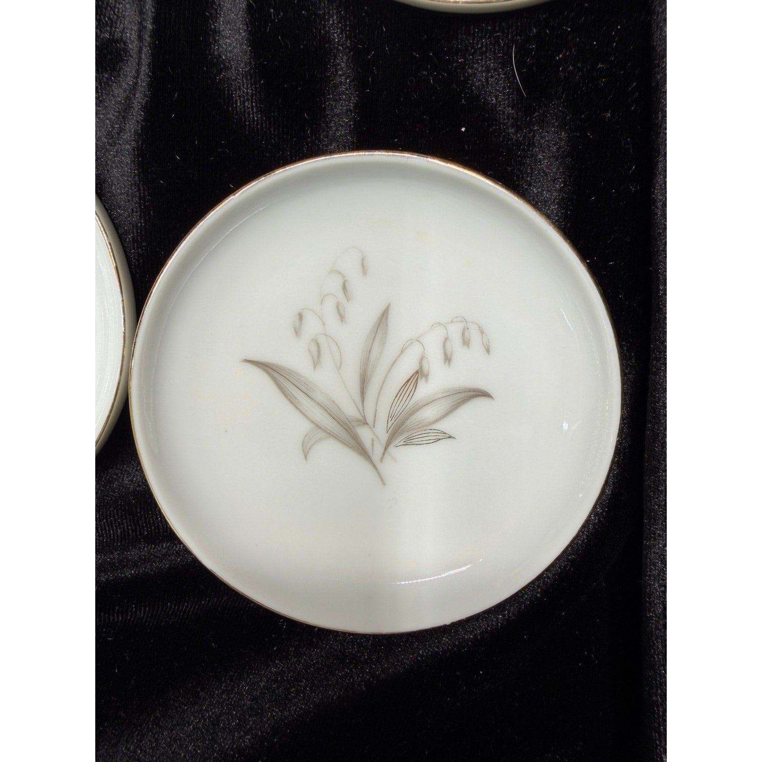 Vintage Kaysons Golden Rhapsody Butter Pats Set of 8 Japan Fine China 1961