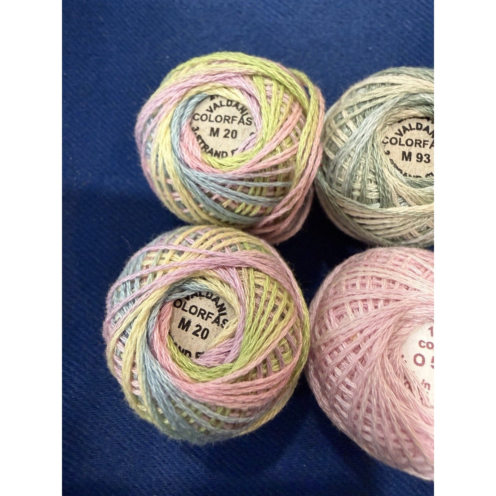 Valdani Pearl Cotton Pastel Garden Party 10 Ball Thread Collection
