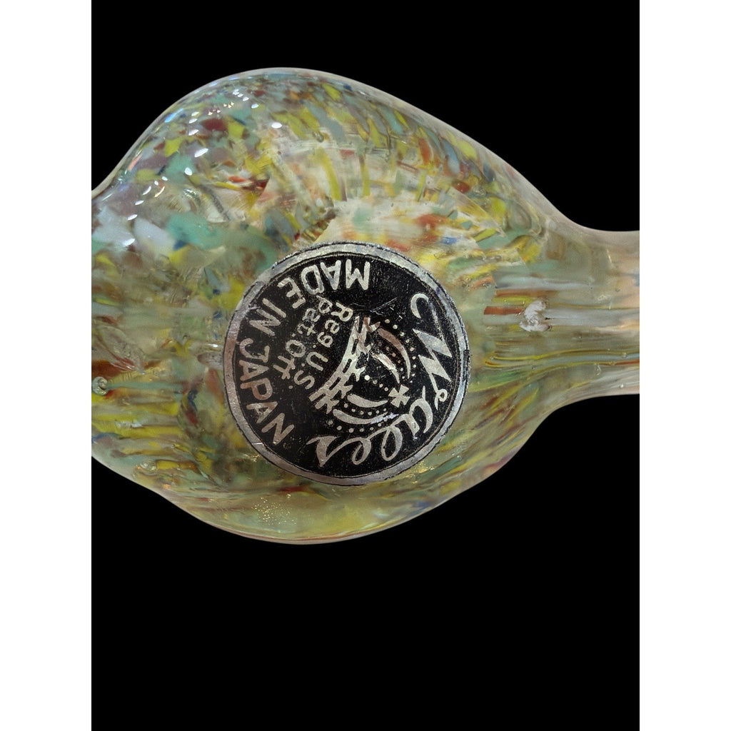 Beautiful Multi Colored Wales Art Glass Bird Figurine/Paperweight