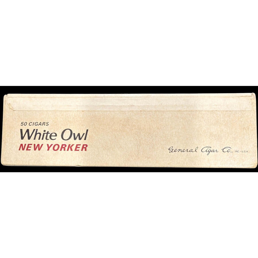 Vintage White Owl New Yorker Cigar Box w Owl Graphic | 50 Count Tobacco Box