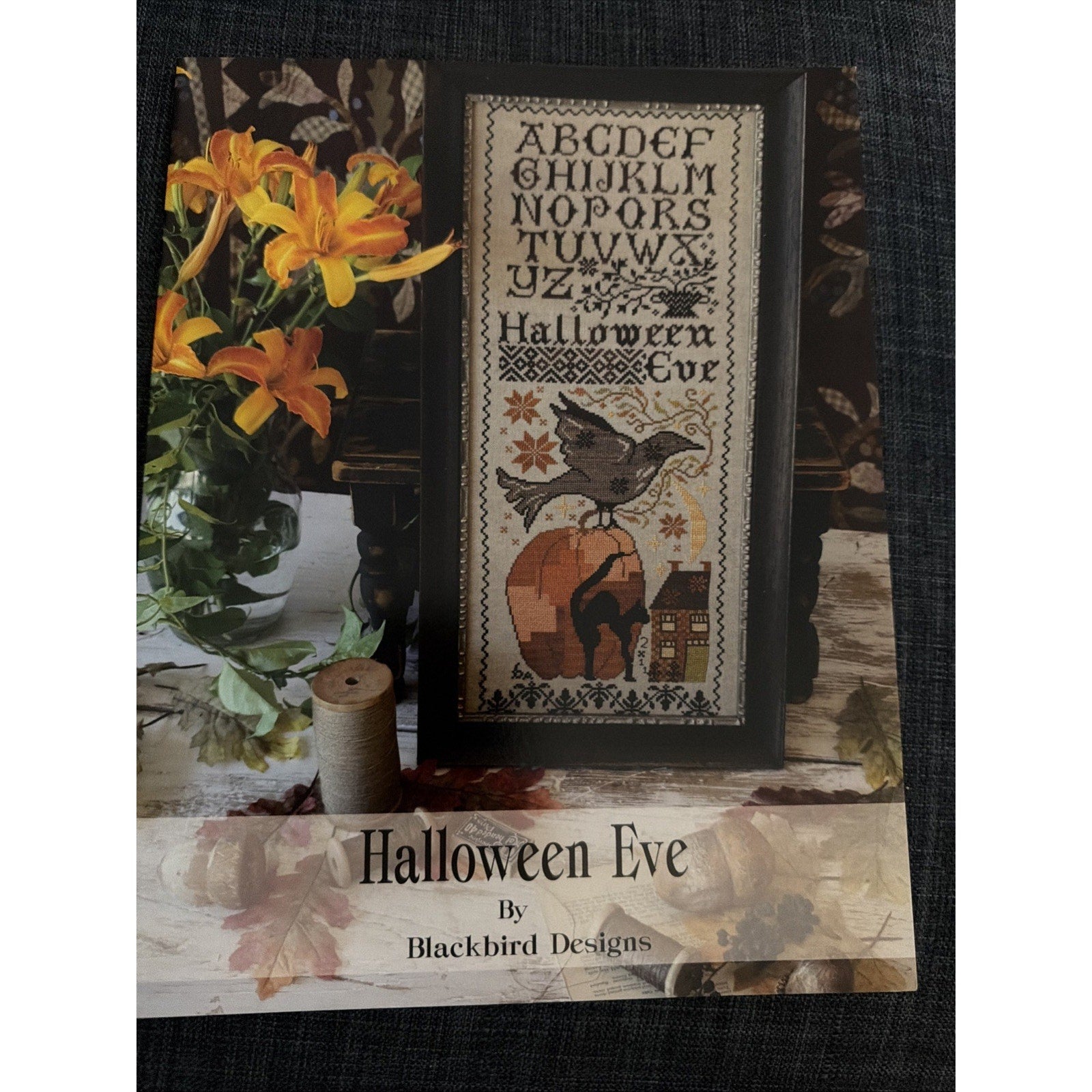 Blackbird Designs Halloween Eve OOP Halloween Cross Stitch Chart Pattern