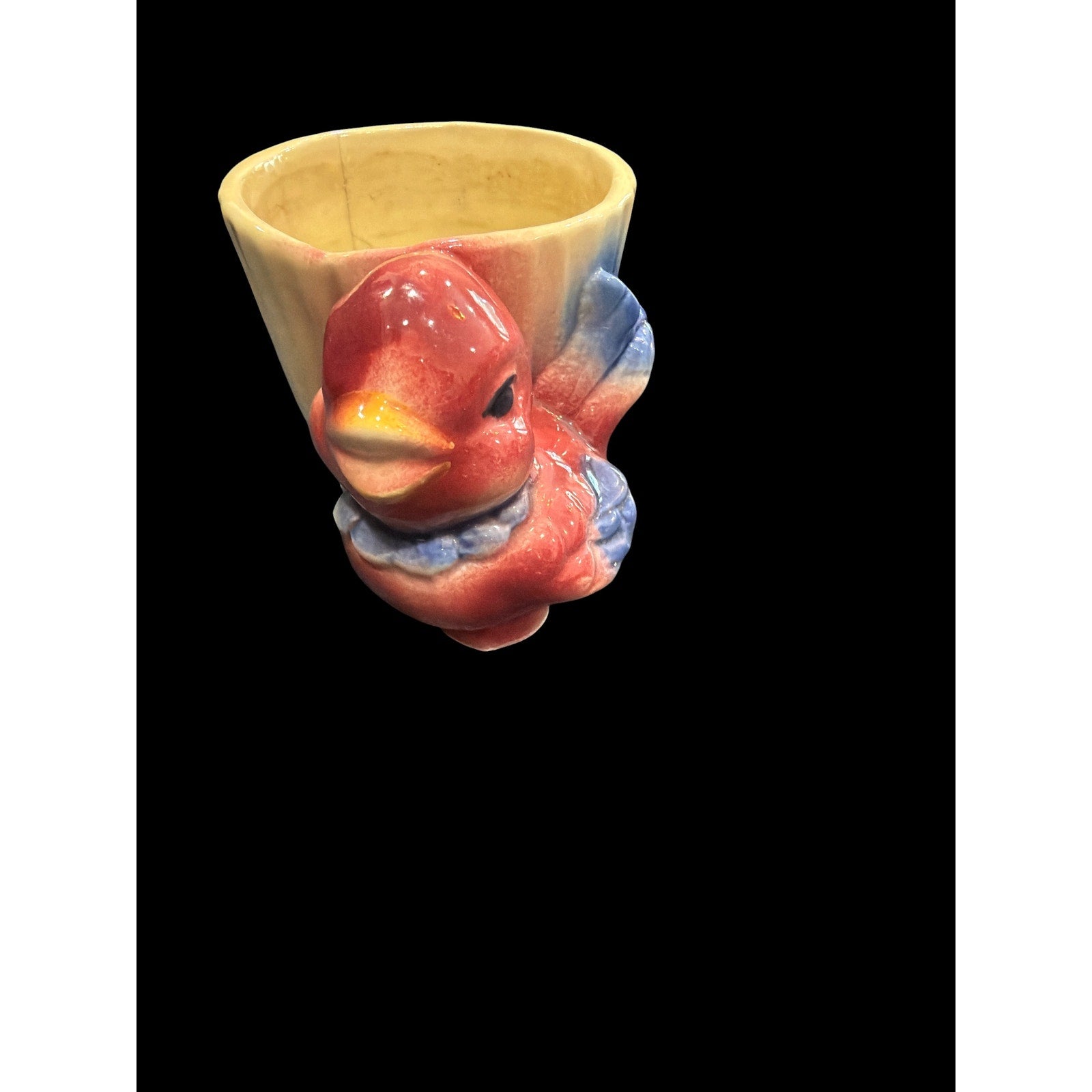 Vintage Shawnee Pottery Bird Planter USA 502 Pink Bird Planter