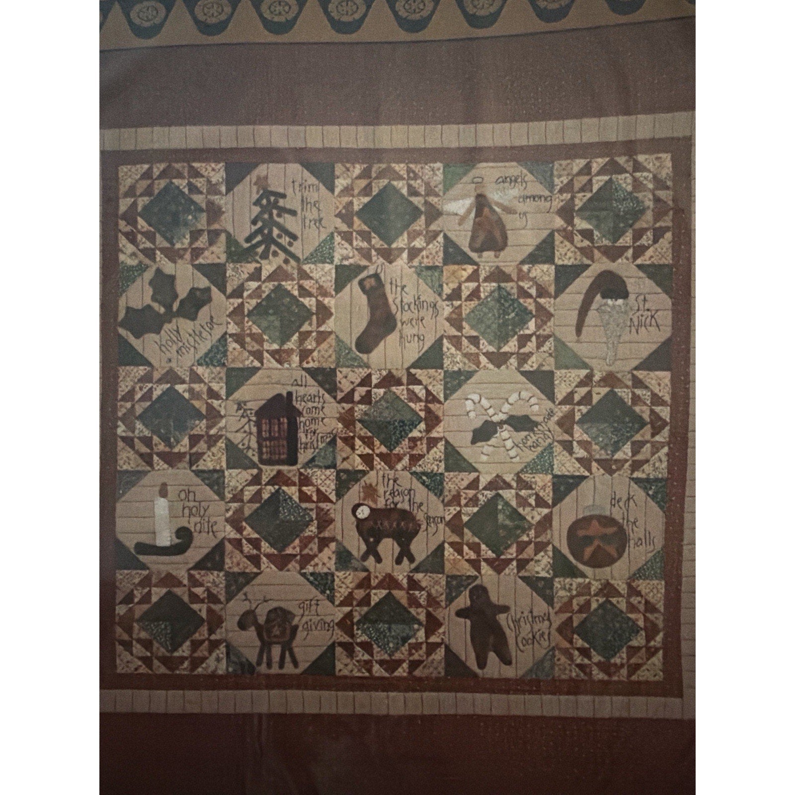 Primitive Gatherings I’ll Be Home for Christmas Quilt Pattern NOS