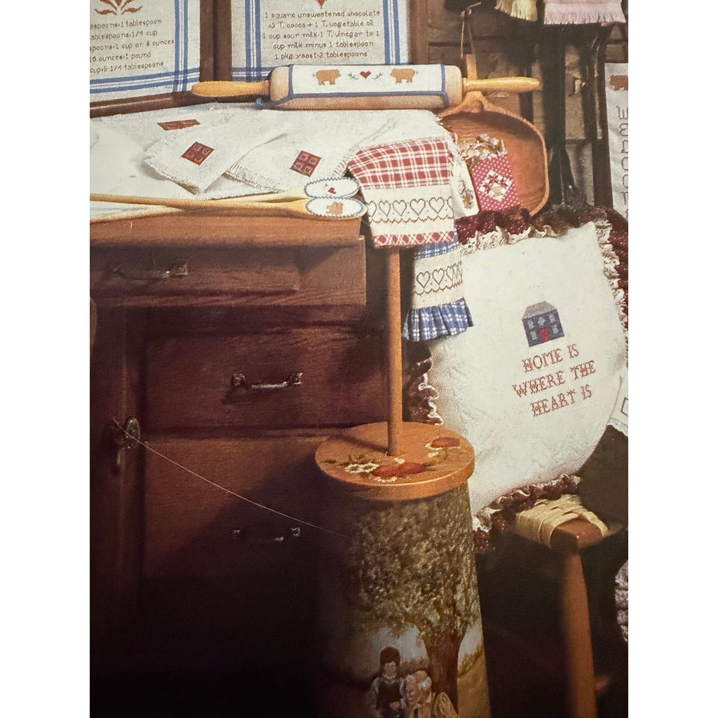 Just CrossStitch Jan Feb 1987 Vintage Clock Samplers NOS