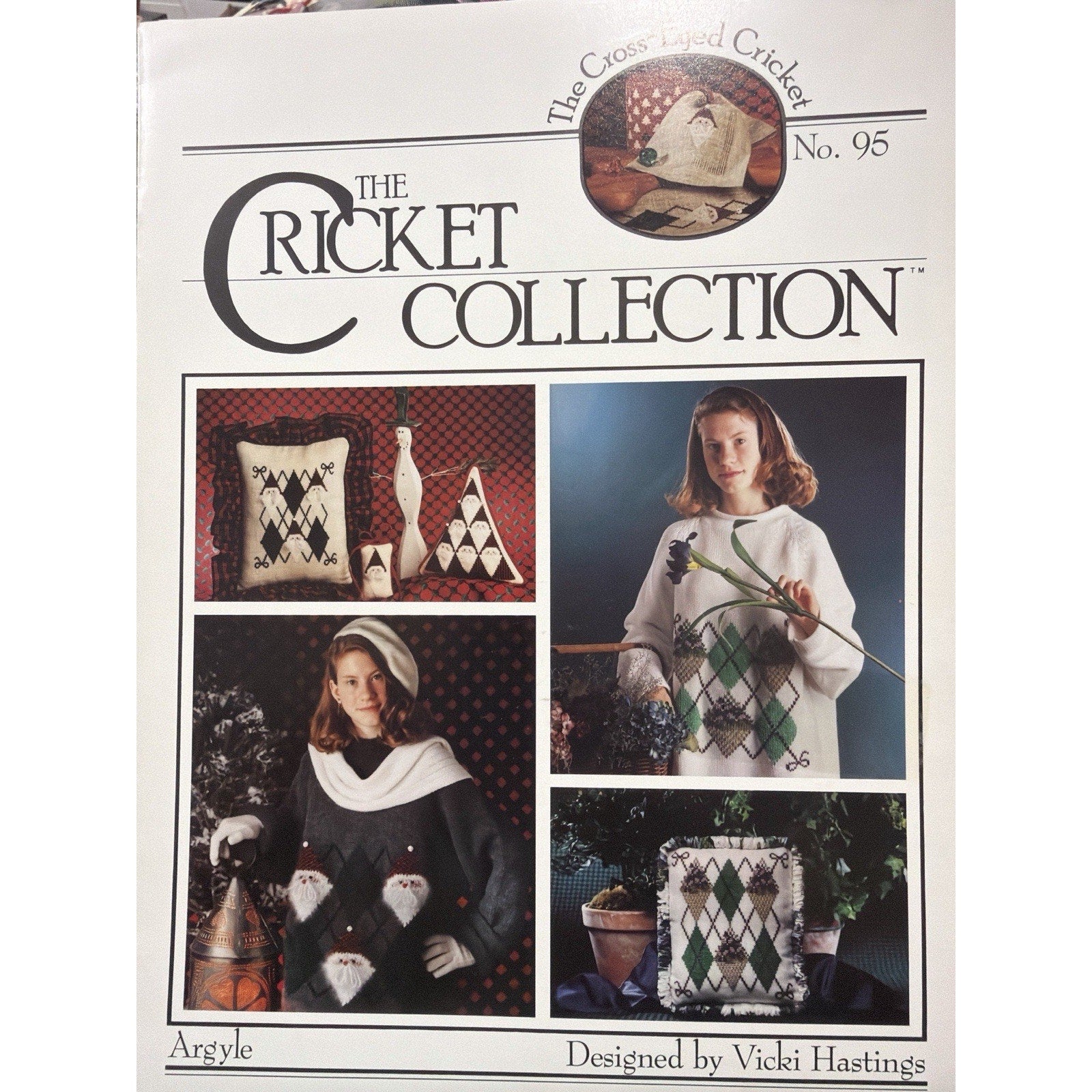 Cricket Collection 95 Argyle Vicki Hastings Cross Stitch Pattern Booklet