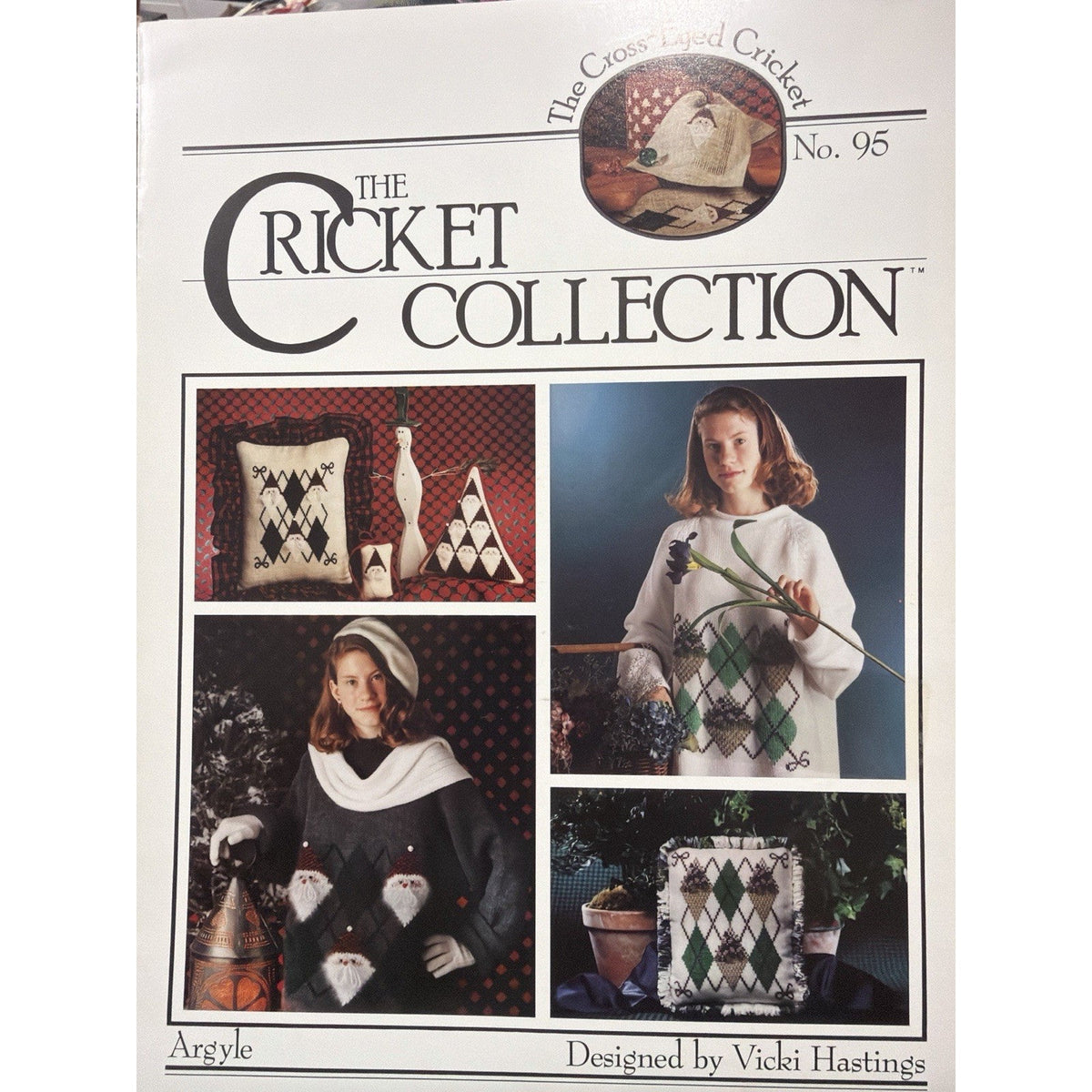Cricket Collection 95 Argyle Vicki Hastings Cross Stitch Pattern Booklet