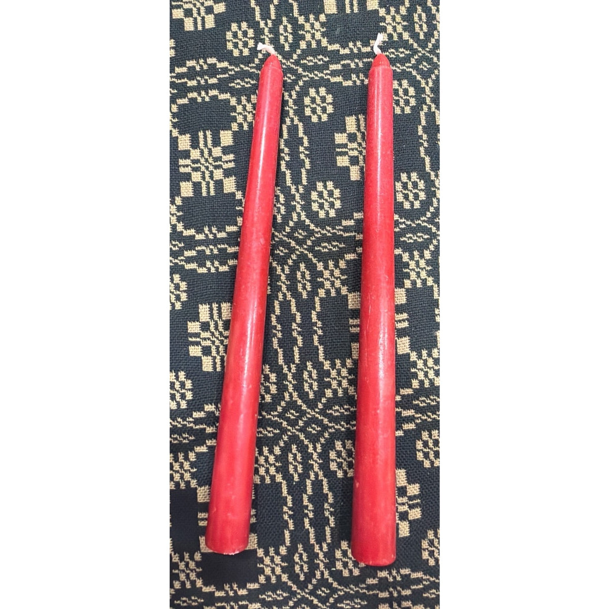 Vintage Hardwood Candlestick Holders Pair Dark Walnut Finish Brass Cups 6.5 Inch – additional view 3