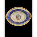 Vintage Taylor Smith & Taylor Bromley Oval Serving Bowl 22K Gold USA