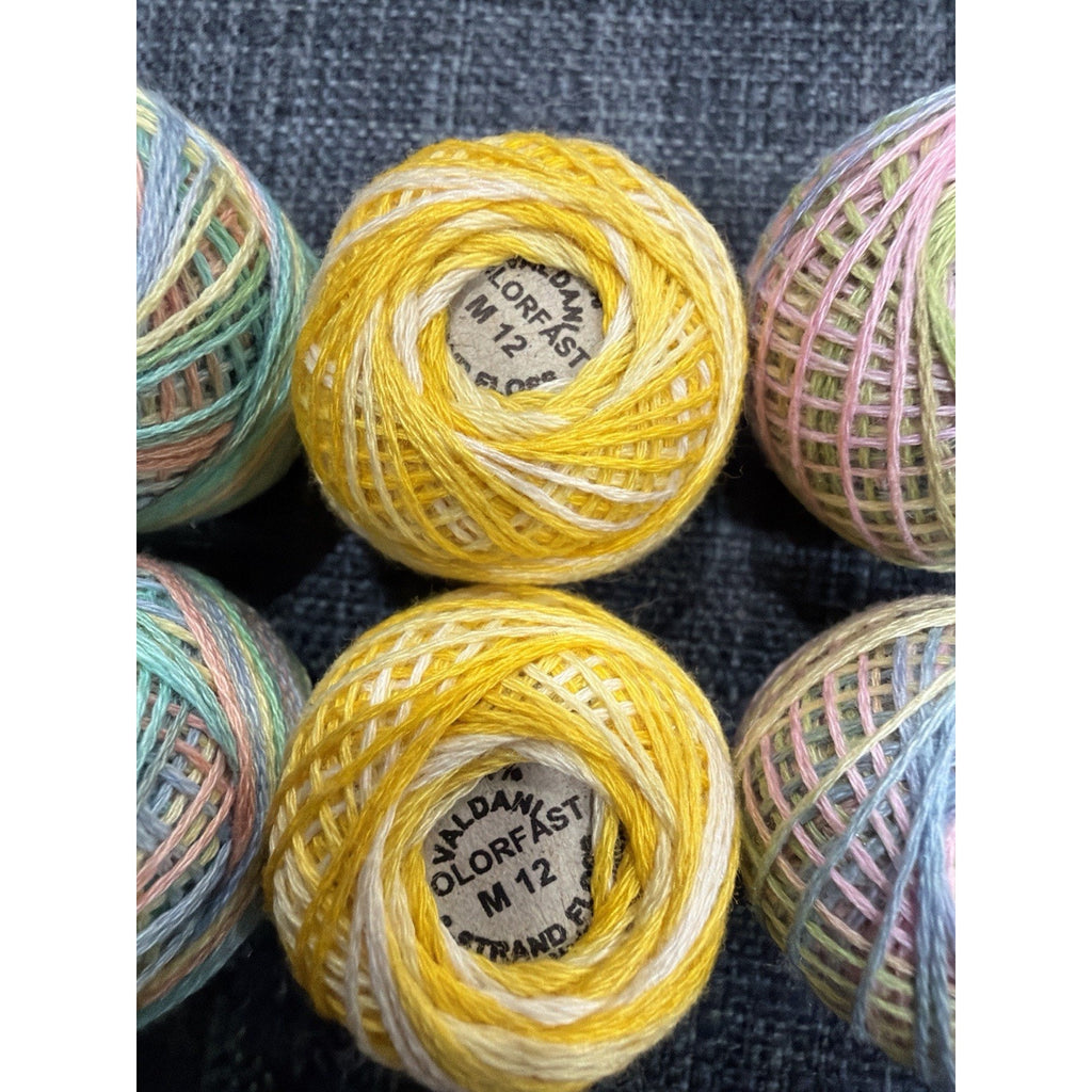 Valdani Colorfast Thread Lot 8 Easter Pastels Palette M38 M20 M12 O543 M24