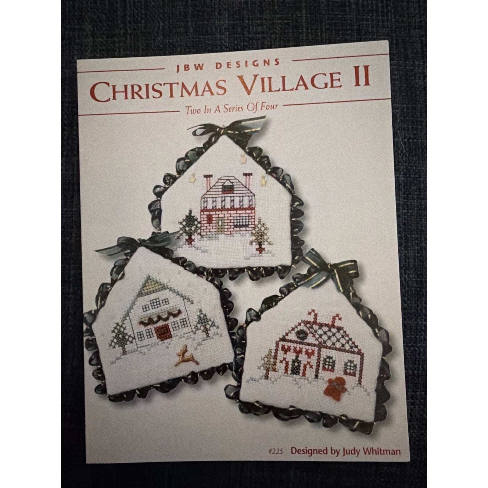 JBW Designs Christmas Village II #225 Cross Stitch Pattern NEW Unused