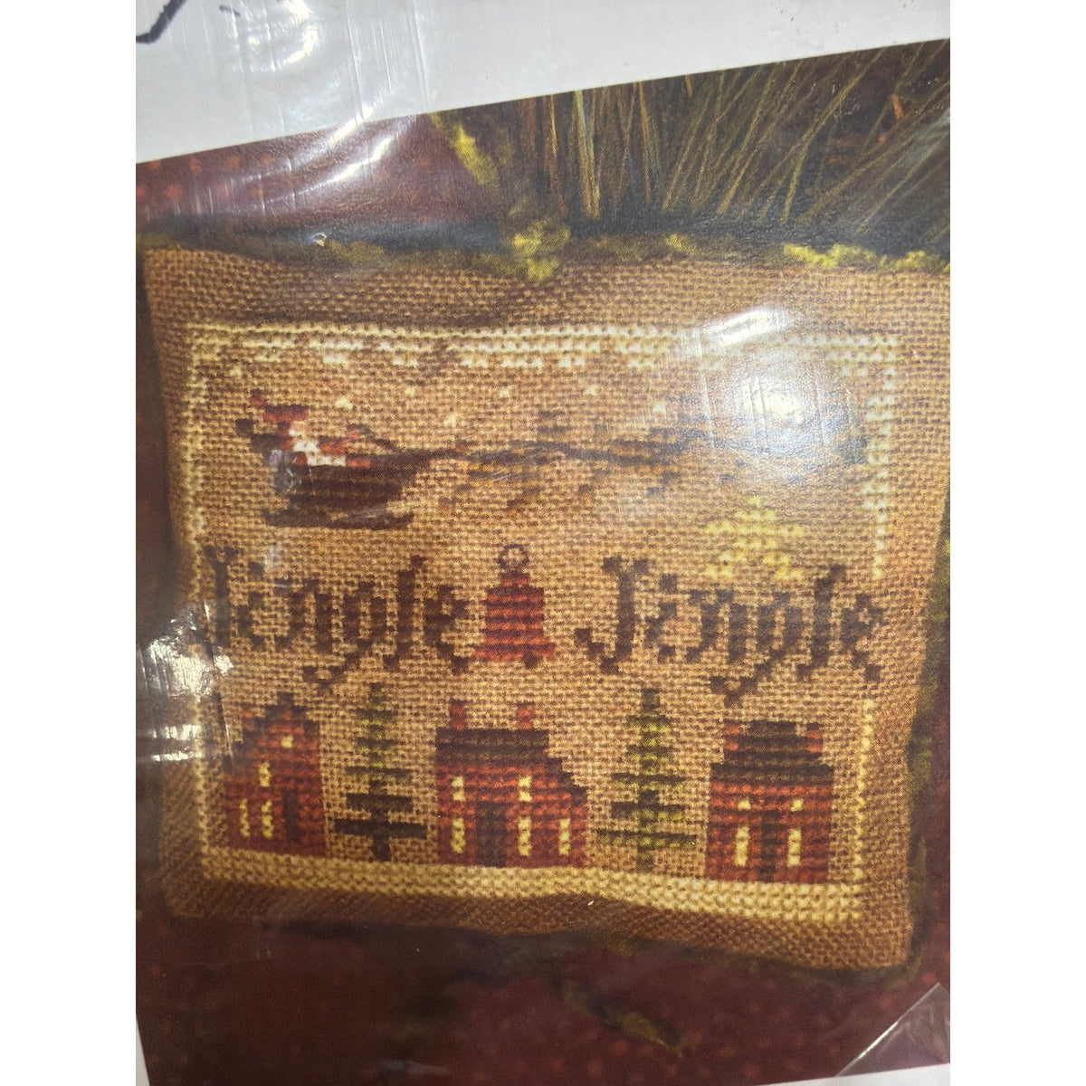 Homespun Elegance 2011 Cross Stitch Sampler Kit with Embellishment Jingle Jingle