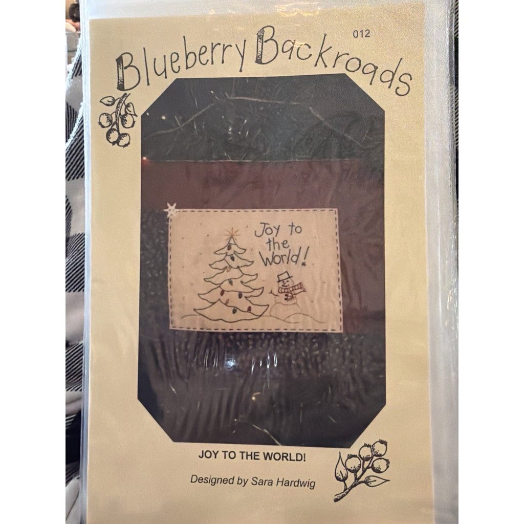 Blueberry Backroads Joy to the World Pattern 012 Primitive
