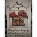 Carriage House Samplings Bird Pattern Primitive 51x36 Cross Stitch