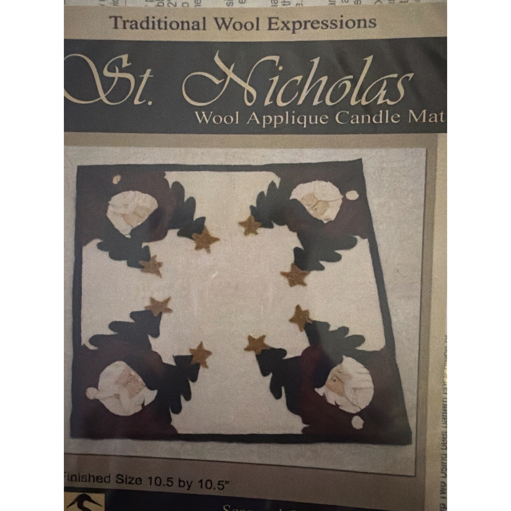 Traditional Wool Expressions St Nicholas Candle Mat Pattern ONLY