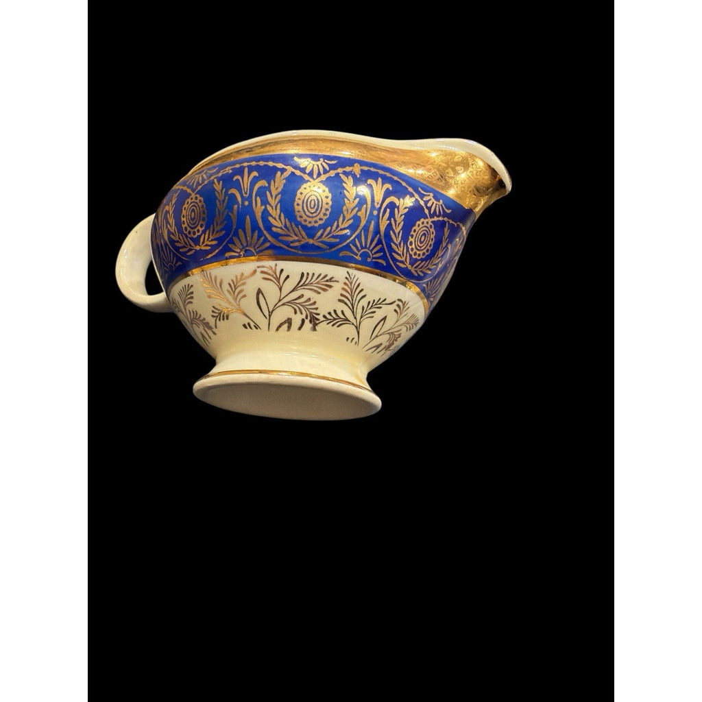 Vintage Taylor Smith & Taylor Bromley Creamer Cobalt Blue 22K Gold USA