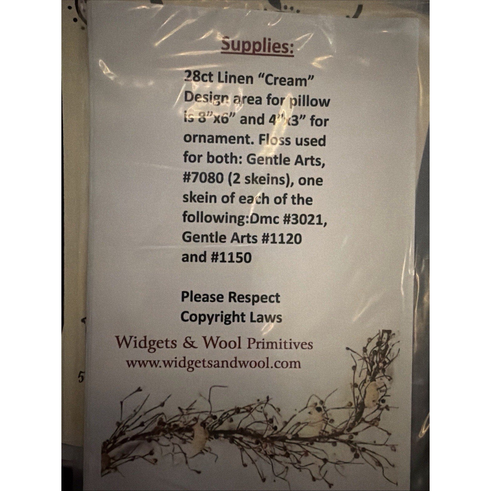 Widgets & Wool Primitives Better Not Pout Sealed Cross Stitch Pattern Rare OOP
