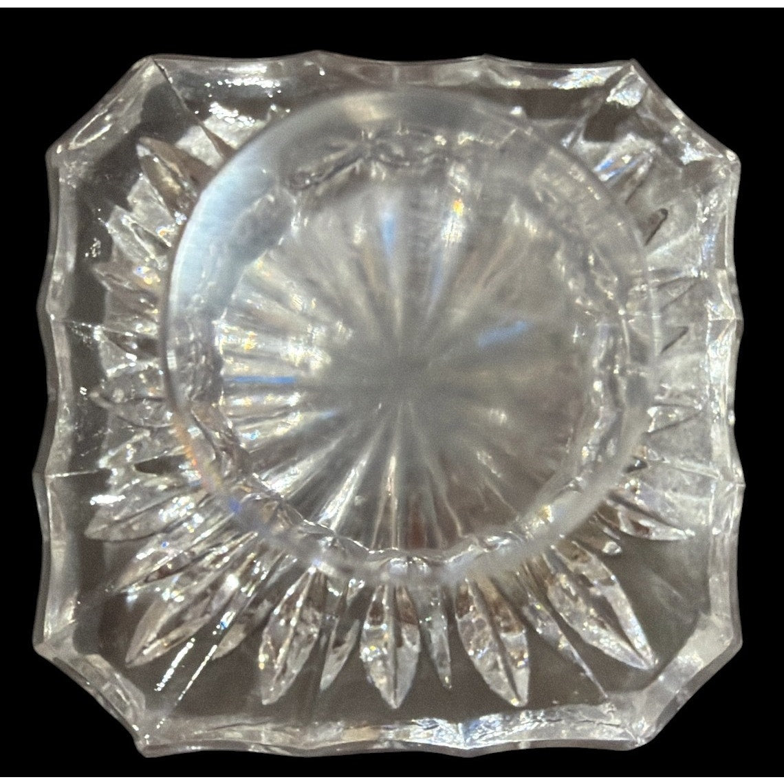 Golden Crown E&R Hand Cut Lead Crystal Decanter West Germany 9.5" – additional view 5