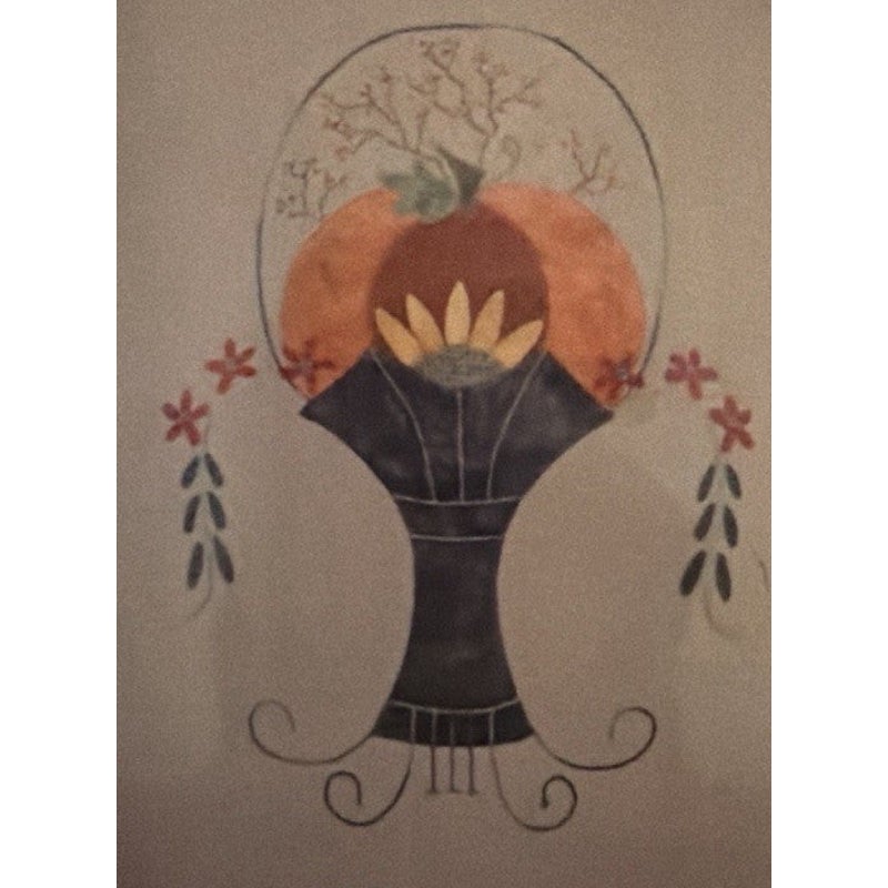 Lily Anna Stitches Autumns Serenity Pumkins Fall LAS520 Wool Applique Pattern