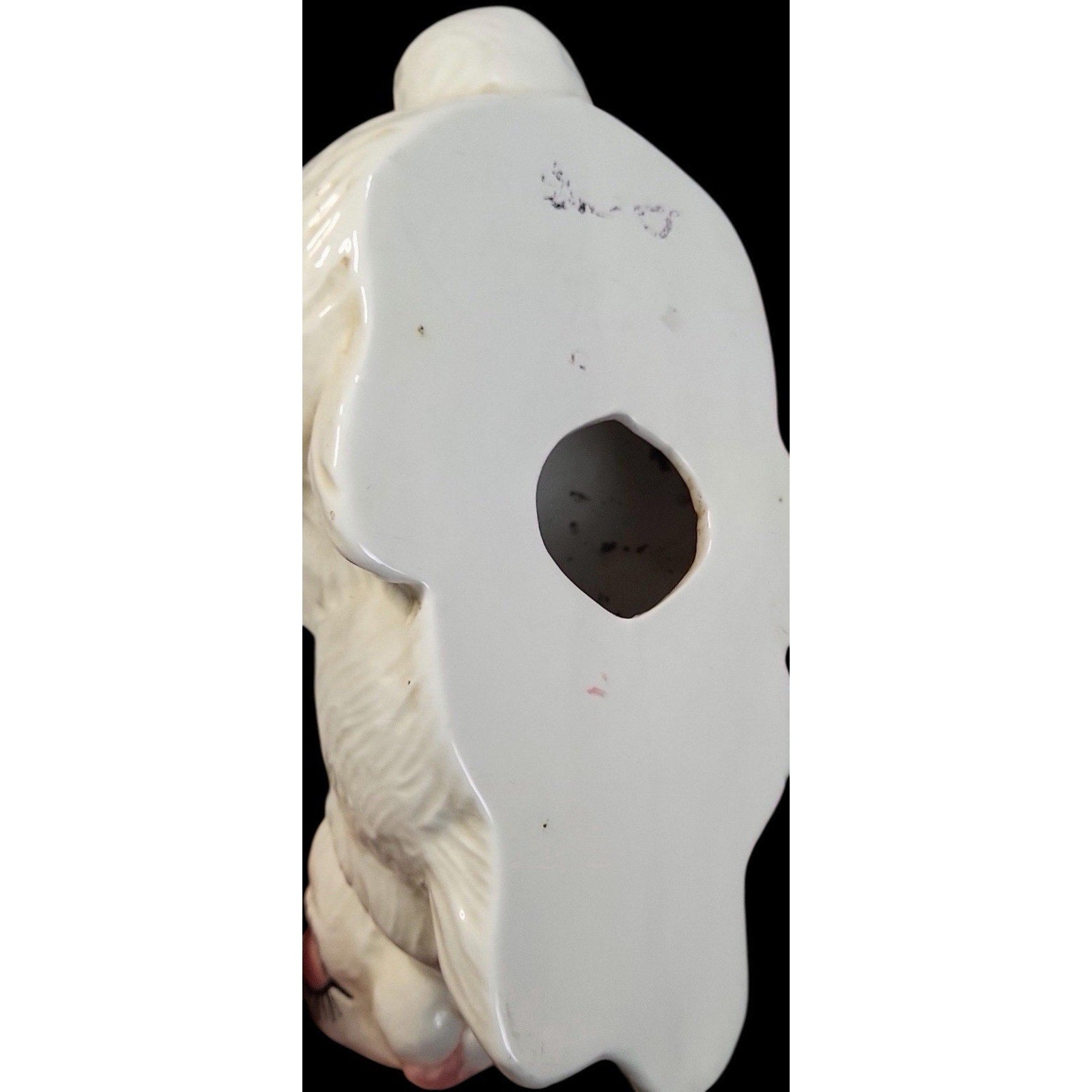 Vintage White Ceramic Bunny Figurine Large Easter Rabbit Spring Decor