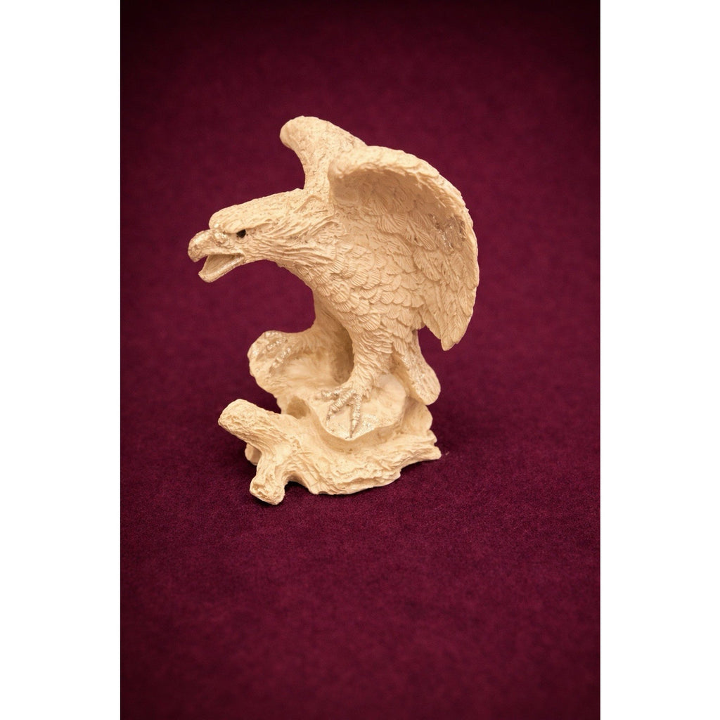 Miniature Eagle Figurine Tiny Wildlife Sculpture Americana Decor 3/4”