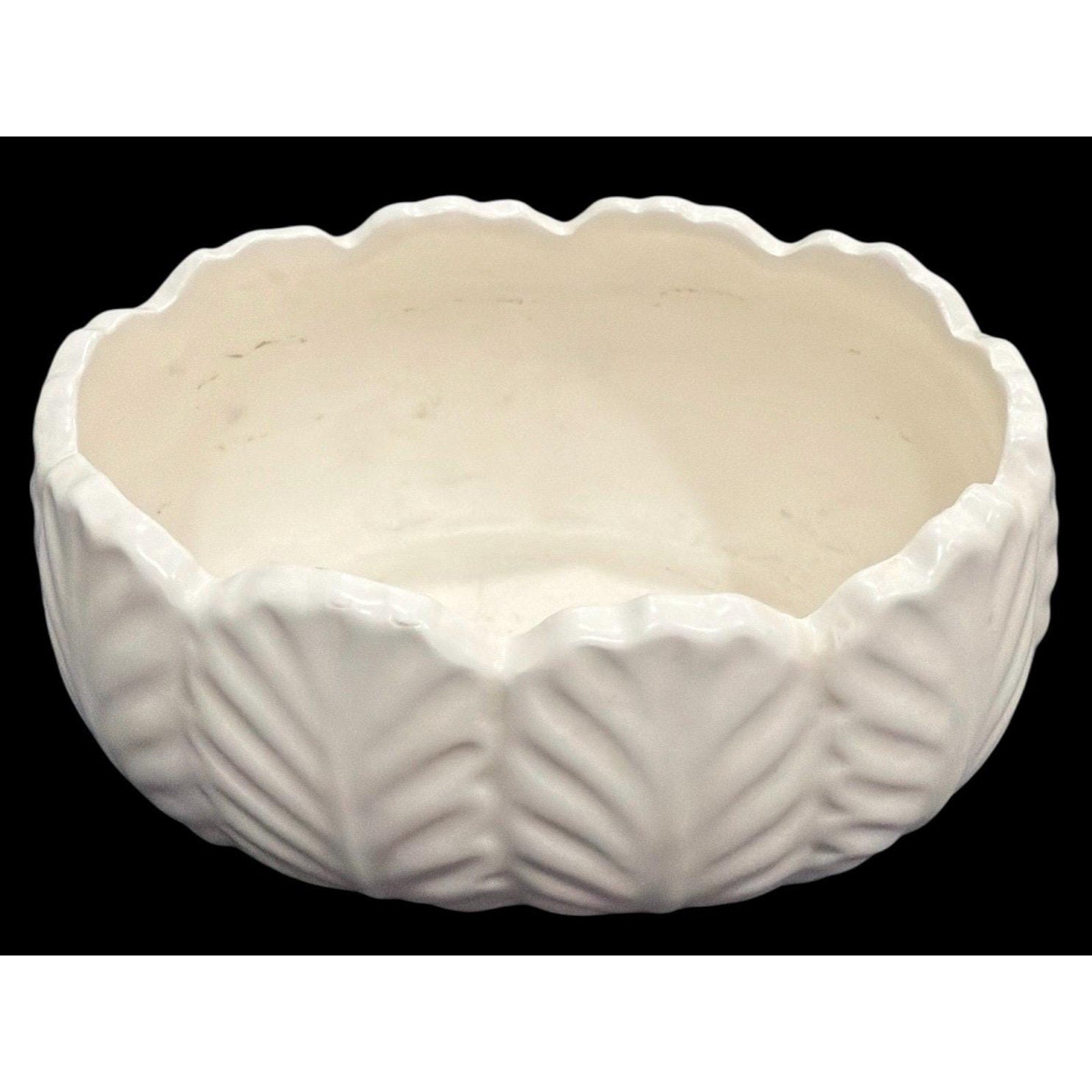 Vintage White Ceramic Planter Napco Japan Cottagecore Farmhouse Decor